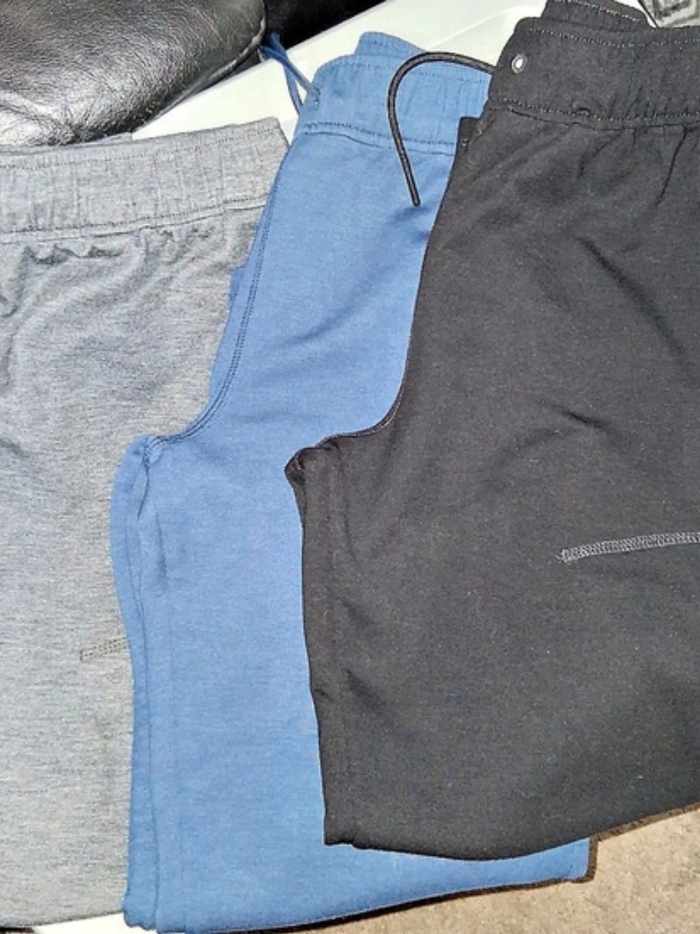 Xersion Boys Athletic Pants, 3-Pack in Blue & Black Boys 14/16
